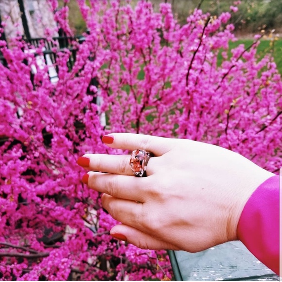 Natural wooden ring,size 6.5 - Picture 2 of 3